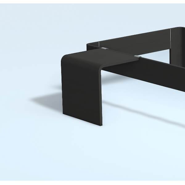 Auping Auronde Sengebord  Lav Model Midnight Black Oak  : Erling Christensen Møbler