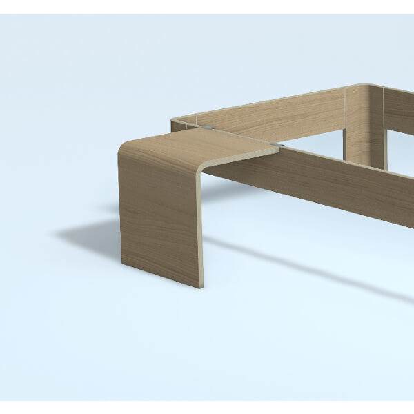 Auping Auronde Sengebord  Lav Model Natural Oak  : Erling Christensen Møbler