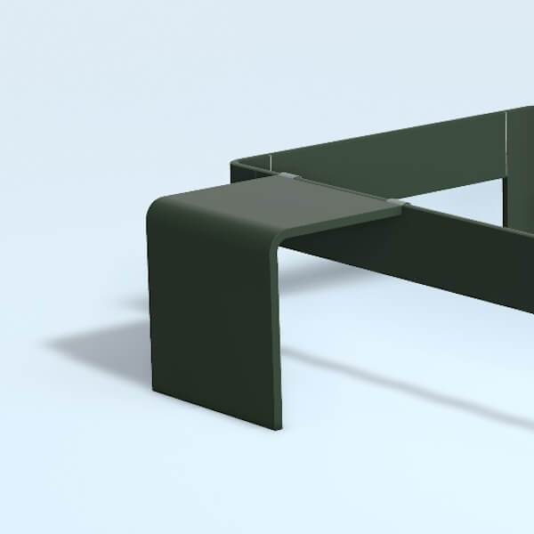 Auping Auronde Sengebord  Lav Model Pine Green  : Erling Christensen Møbler