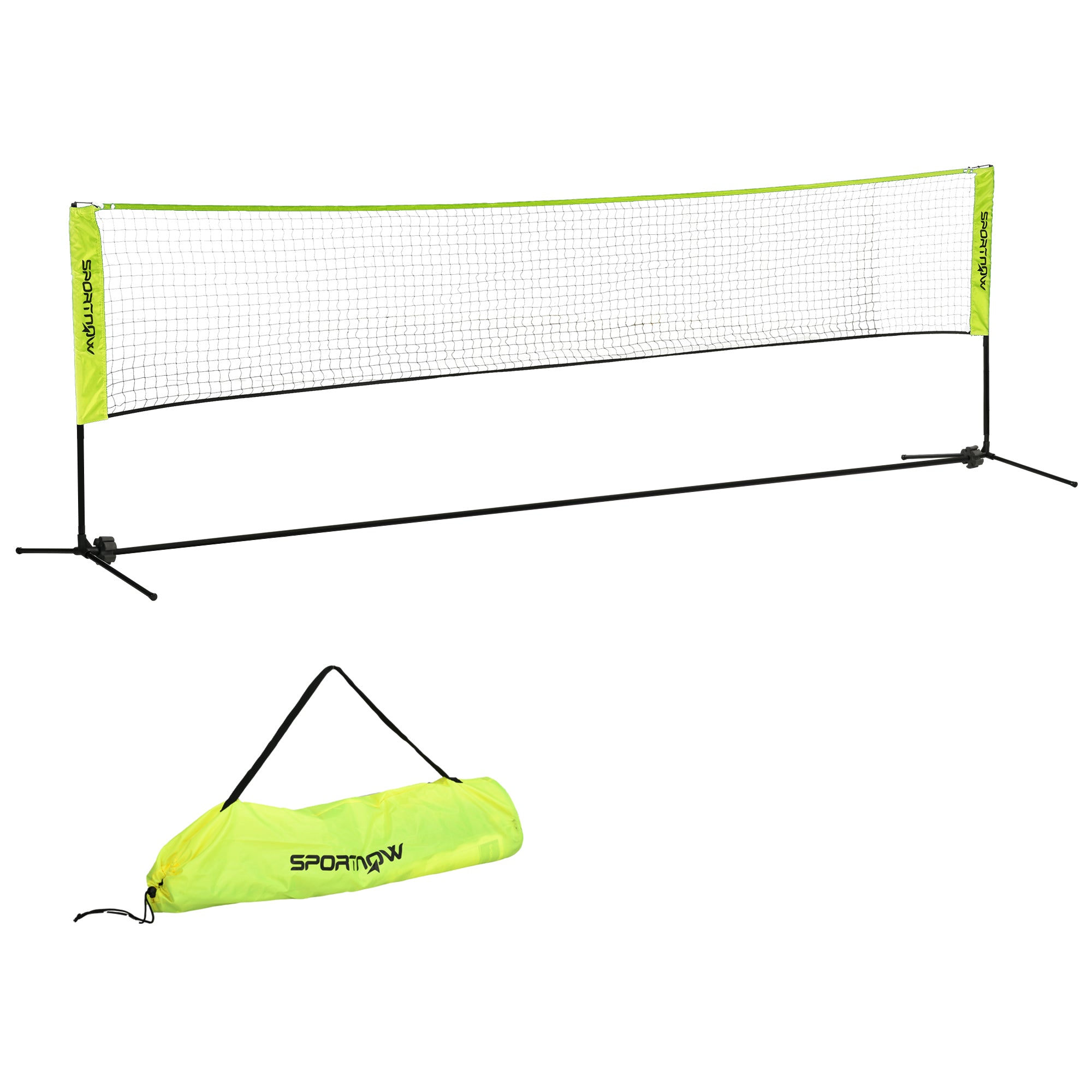 Badmintonnet  Højdejusterbart 107-155 Cm  Til Badminton  Tennis  Pickleball  Volleyball  Inklusive Taske