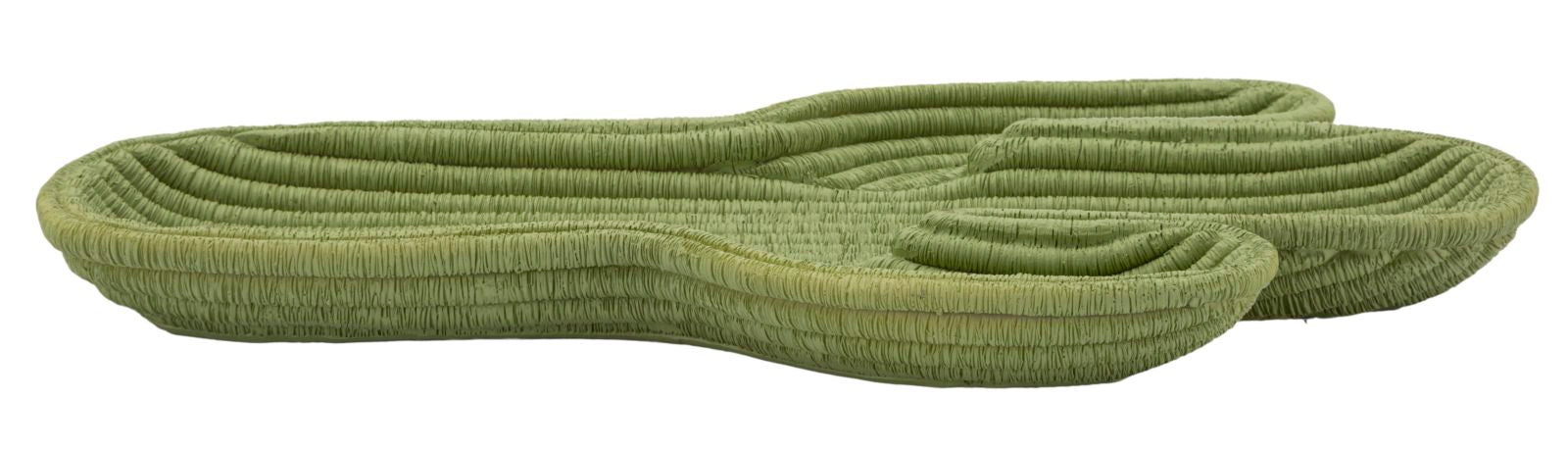 Bakke   Grøn Af Polyresin   34x20x3 Cm