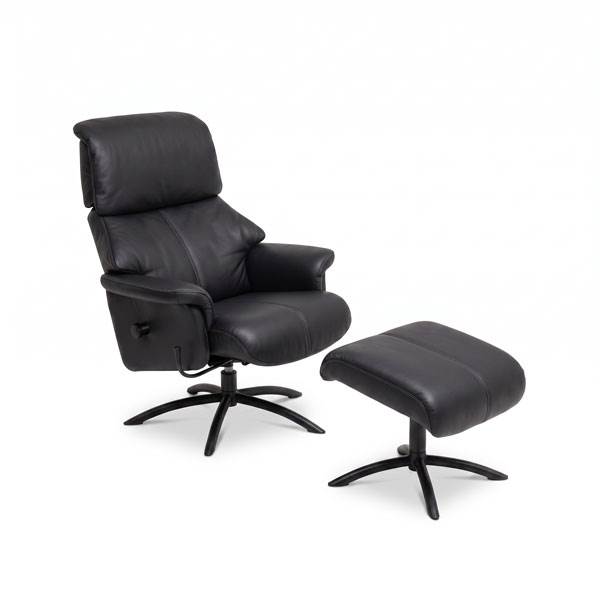 Bd Möbel Calibra Lænestol Med Gyng 6002 Black Sokkel: Sort Sort : Erling Christensen Møbler