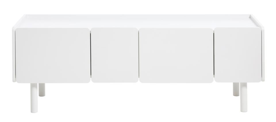 Bera Tv-bord       Låger Hvid Mdf Og Jern  160x45