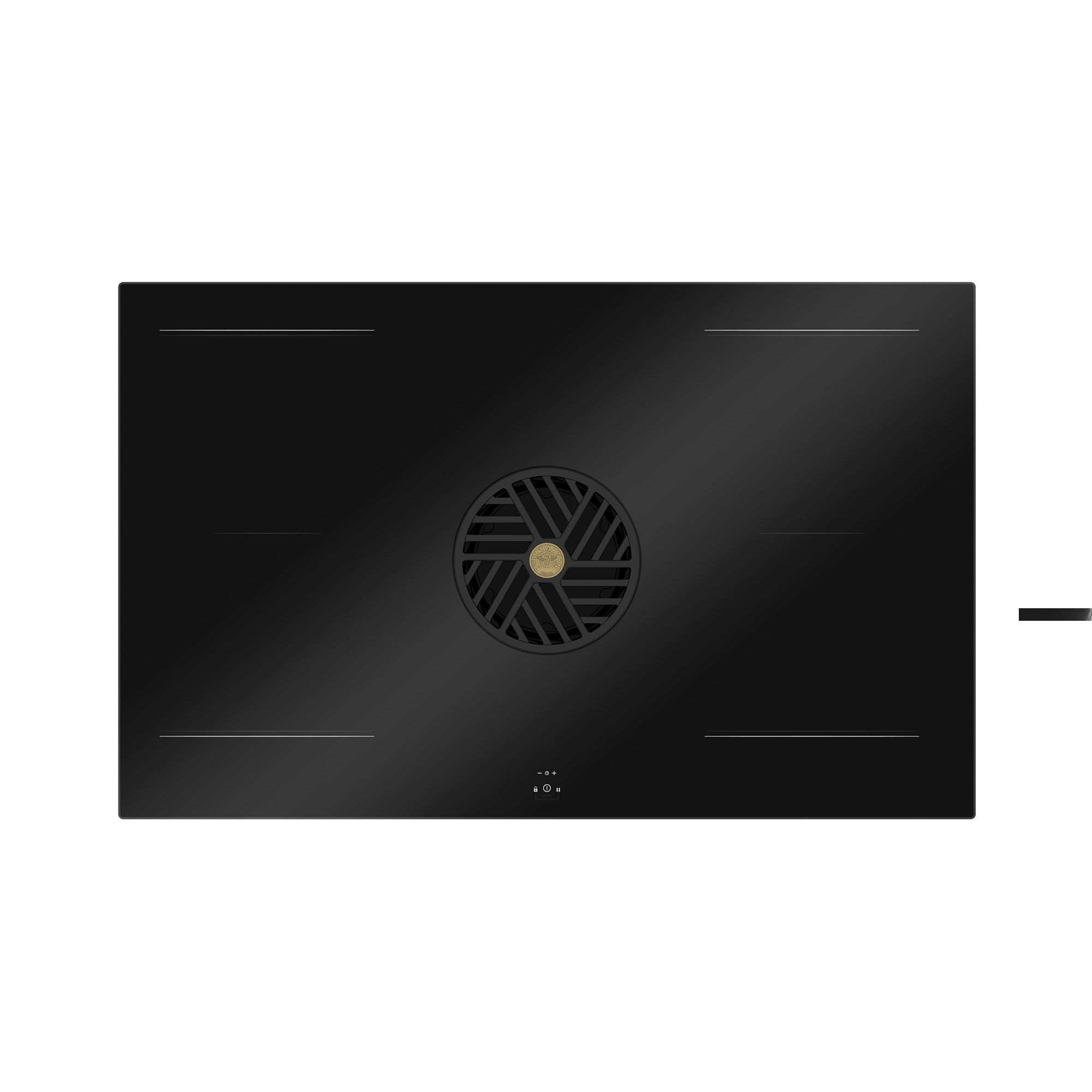 Bertazzoni P804ich2m30nt Induktionskogeplade Med Indbygget Emhætte 83 Cm    Zoner  Flex
