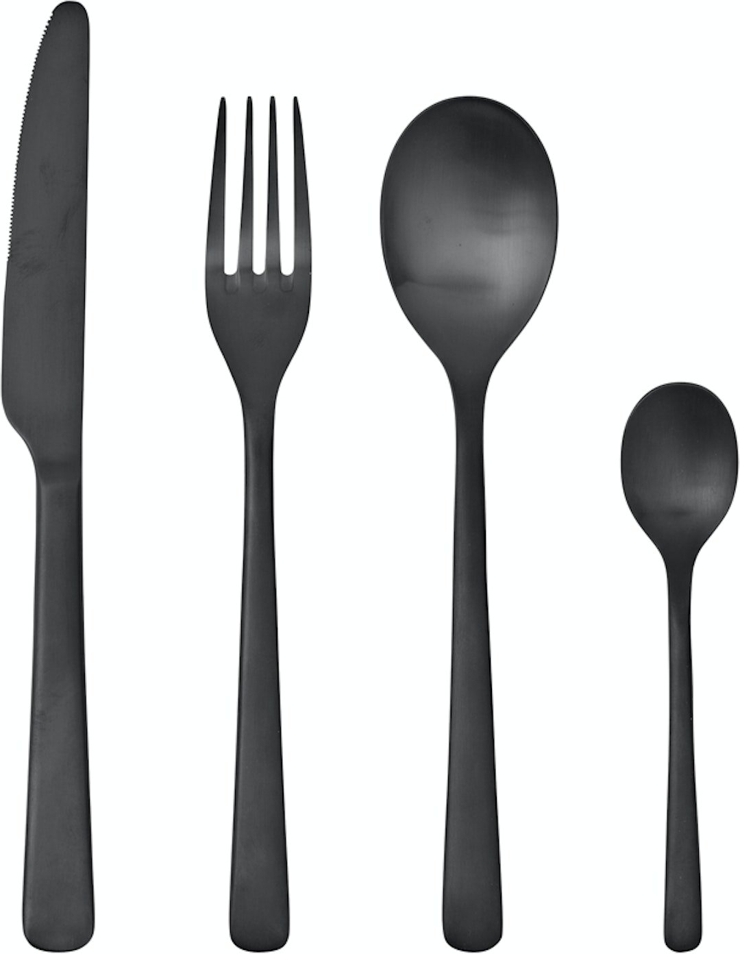 Bestik Broste Copenhagen Hune Kulsort Rustfrit Stål Couvert 26 Cm