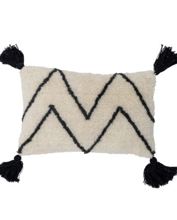 Bloomingville Ayn Pude  Hvid  Bomuld  : 25cm   : 40cm