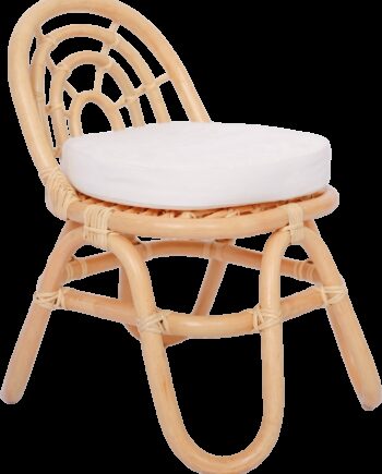 Børnestol Nordlys Furniture Pulau   Håndflettet Natur-rattan Med Aftagelig Polstret Hynde H49ã B36ã D42 Cm