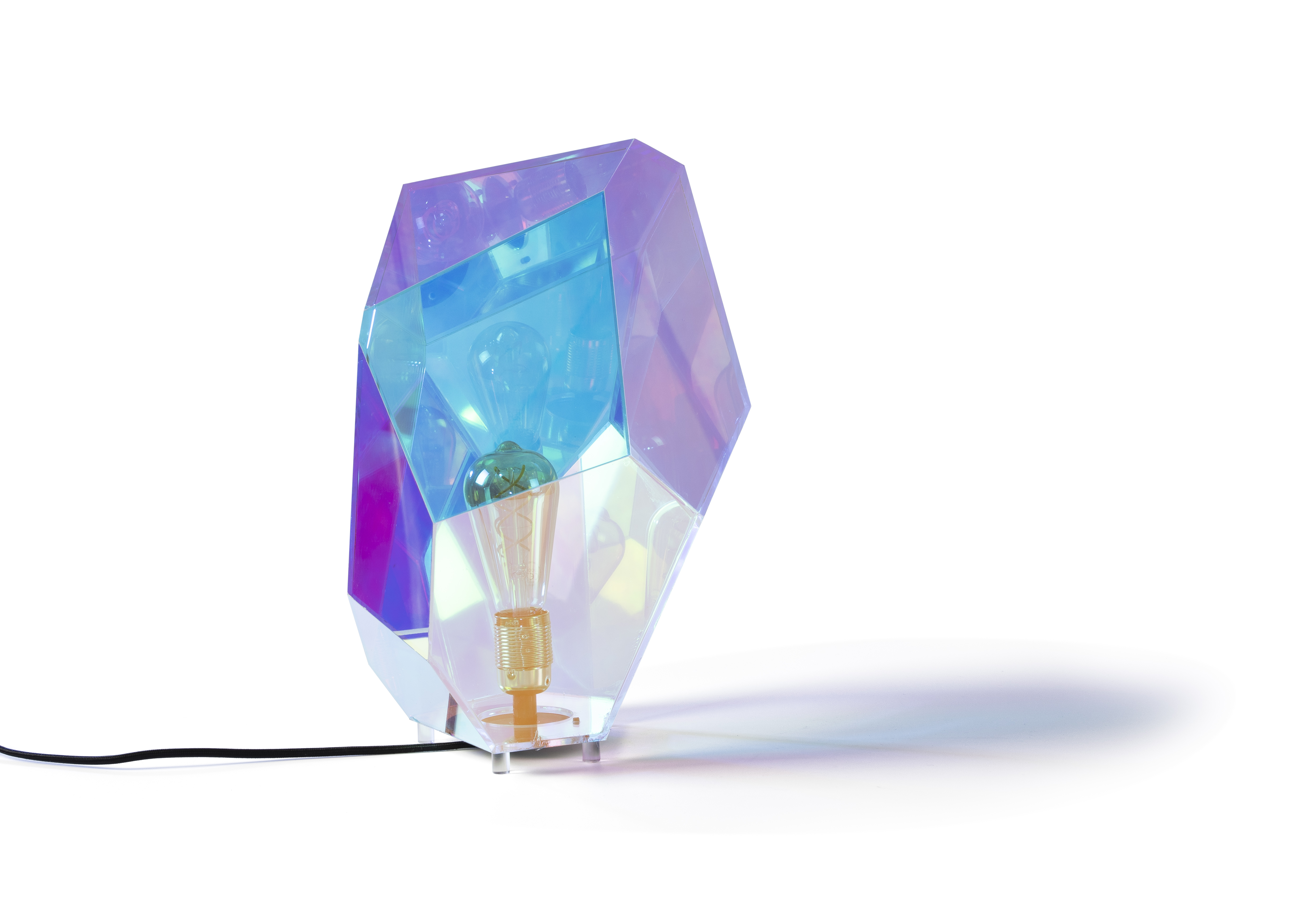 Bold Monkey Diamond Dear Bordlampe Regnbuefarvet Holografisk Akryl Og Jern