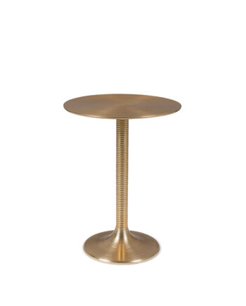 Bold Monkey Hypnotising Round Sidebord  Rund Guld Aluminium  ø37