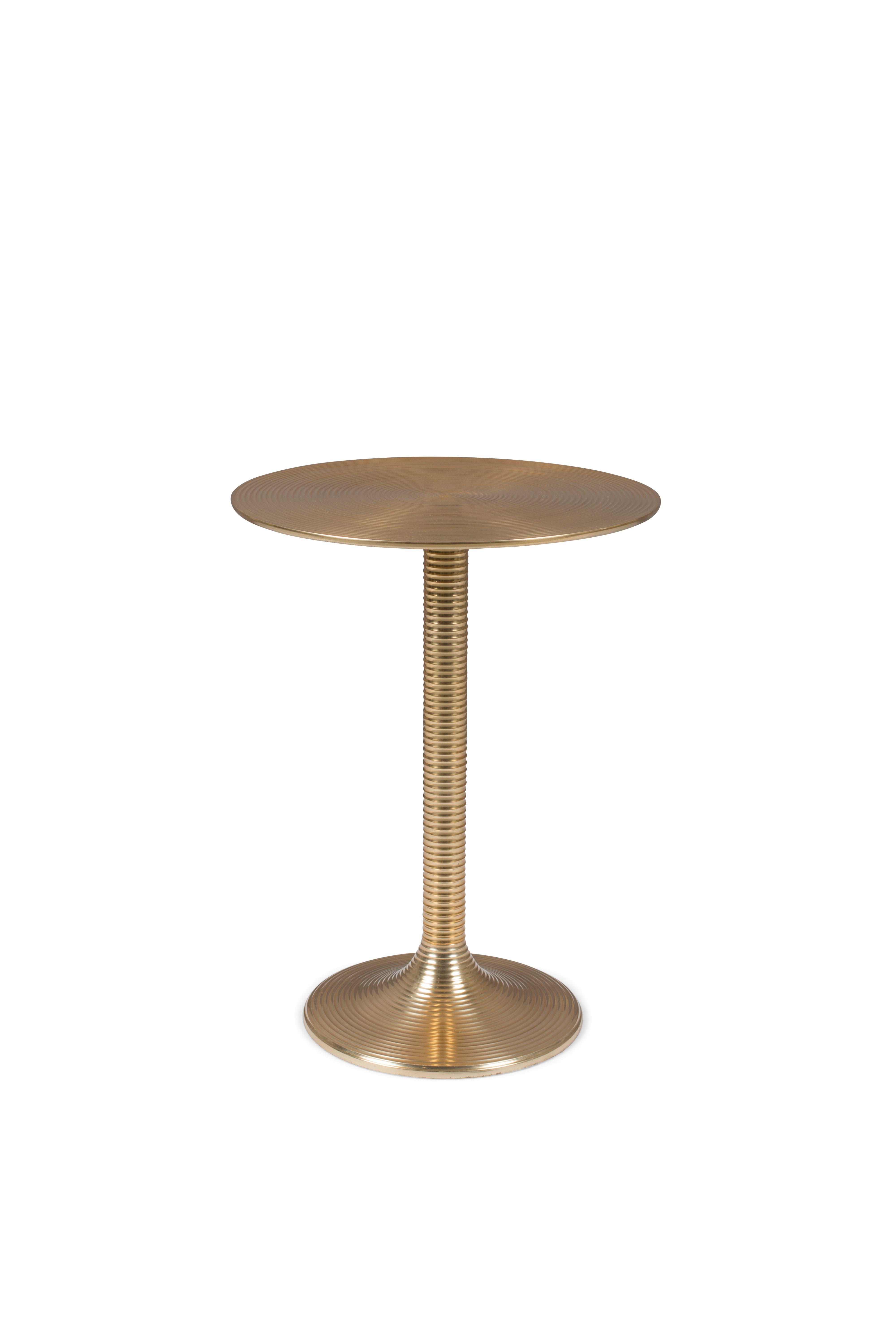 Bold Monkey Hypnotising Round Sidebord  Rund Guld Aluminium  ø37