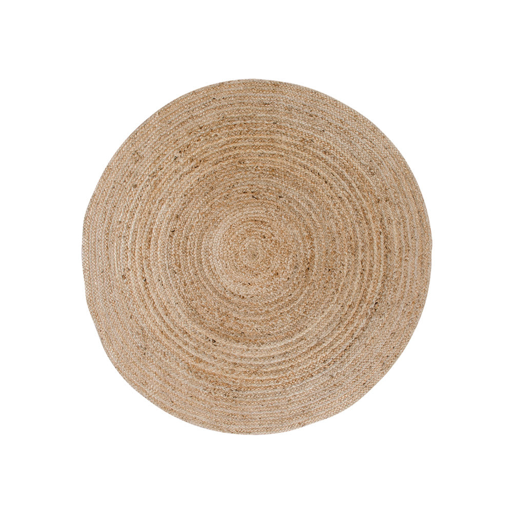 Bombay Tæppe Tæppe   Flettet Jute  Natur  ø90 Cm