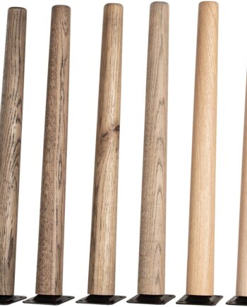 Bordben Til Sofabord House Of Sander Conical Eg Hvid Olie ø4ã H43 Cm Sæt Med   Ben