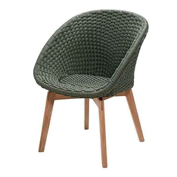 Cane-line Peacock Havestol Grøn  : Erling Christensen Møbler