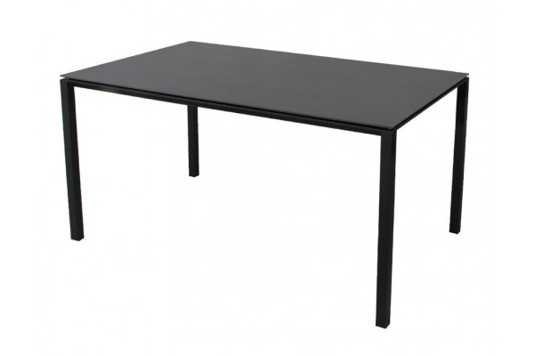 Cane-line Pure Havebord 90x150 Cm Lavagrå   Sort Bordplade