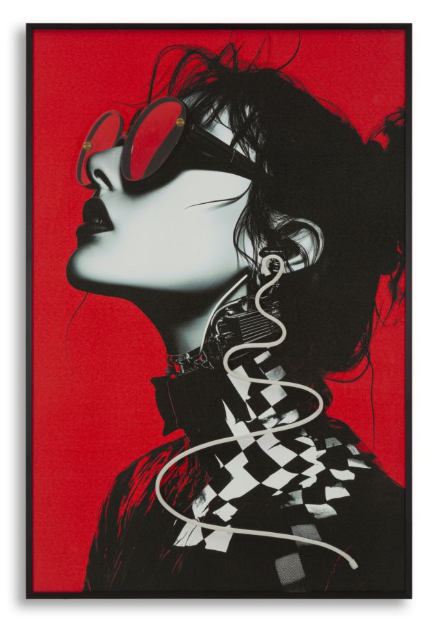Canvasbillede Med Led Psyco - -  60         90 Cm