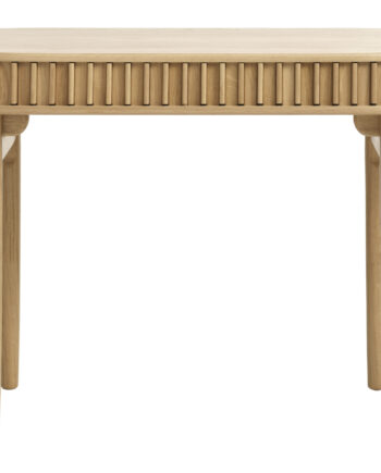 Carno Skrivebord     Skydelåge Natur Egefinér Og Egetræ  60x120