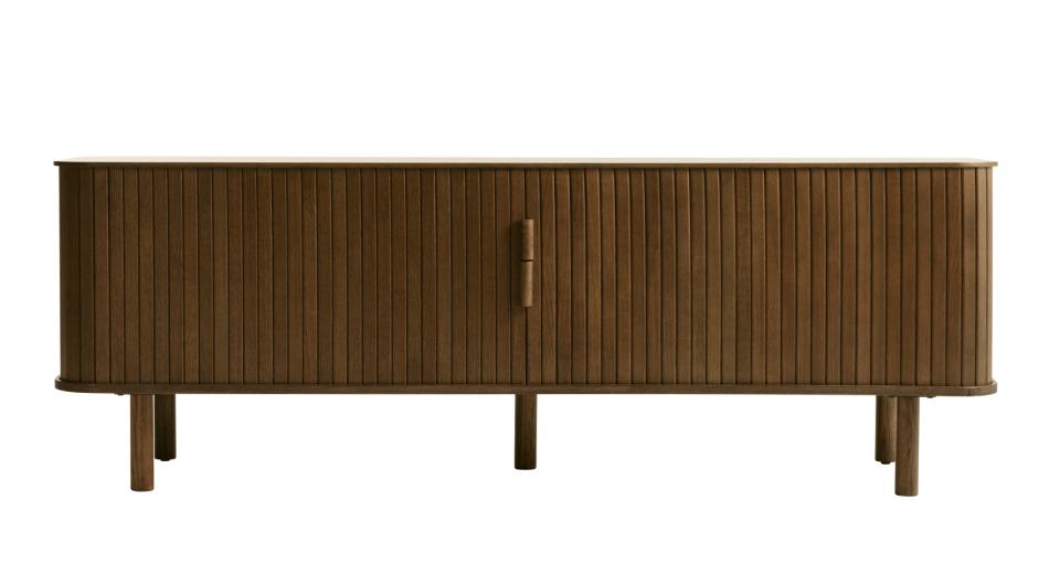 Cavo Tv-bord       Skydelåger Og   Hylder Røgfarvet Egetræsfinér Og Egetræ  160x40