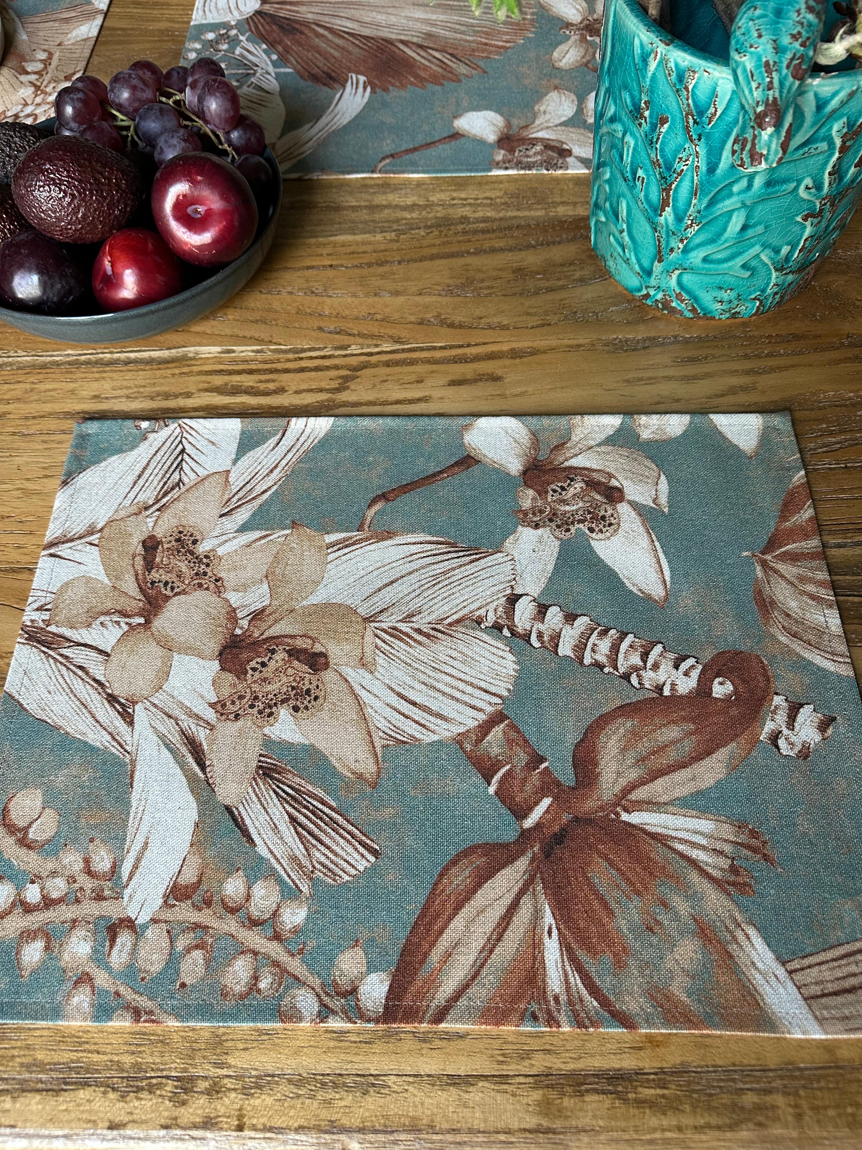 Dækkeserviet 30    43 Cm   Bomuld-hør Blanding   Terra Flora