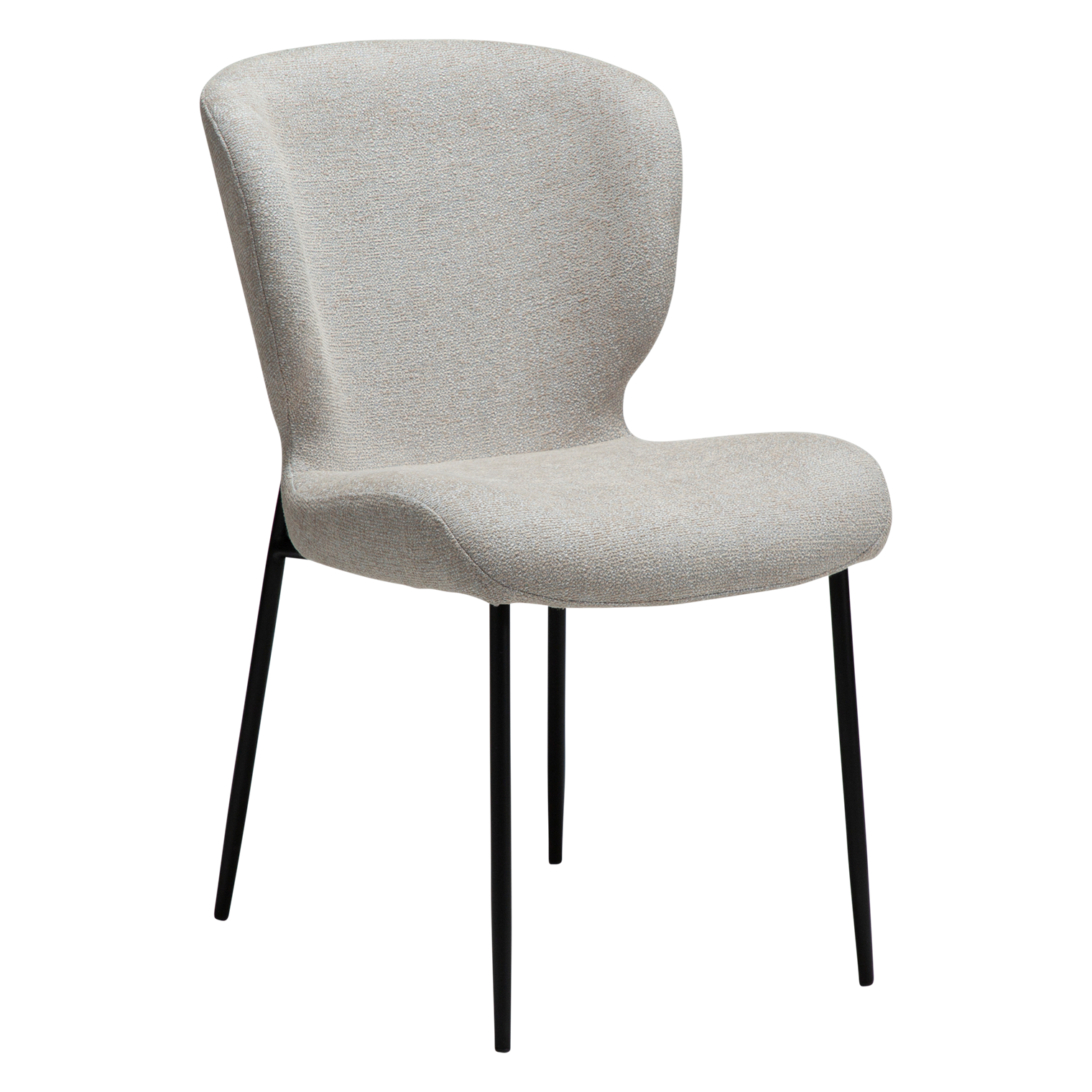 Danform Glory Spisebordsstol Cashmere Boucléstof Og Sort Stål