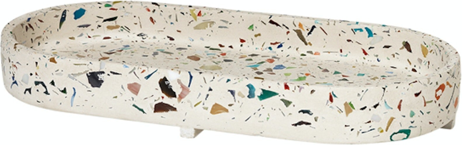 Dekorationsfad Broste Copenhagen Razzo Terrazzo Multifarvet L30xb15xh3   Cm
