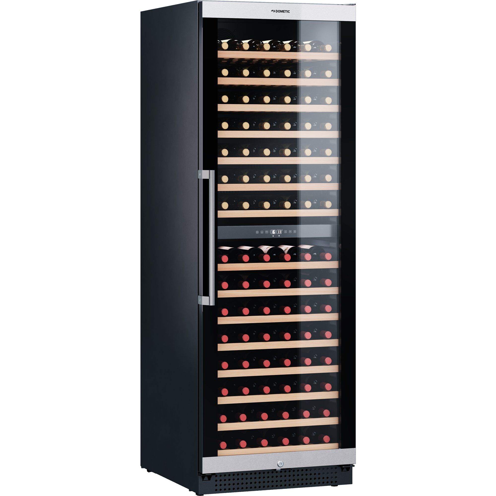 Dometic C154f Vinkøleskab Temperatur Zoner Sort Rustfrit