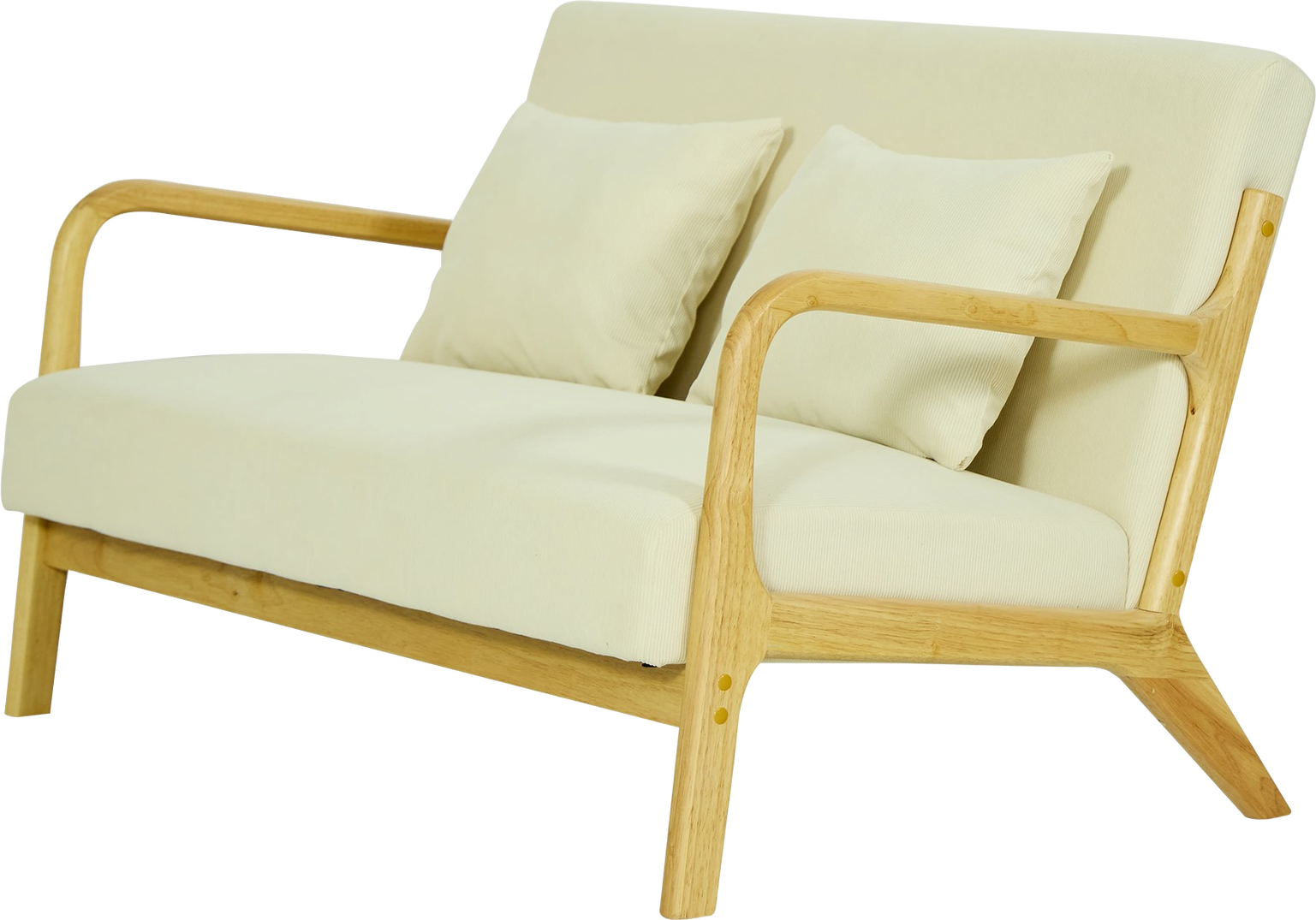 Entrébænk Nordlys Furniture Ohama2seaters Gummitræ Natur 120ã 80ã 77 Cm