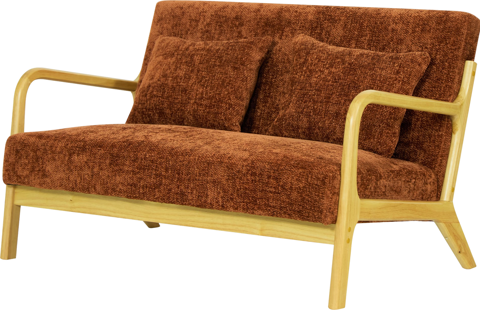 Entrébænk Nordlys Furniture Ohama2seaters   Rød Fsc-gummitræ 120ã 80ã 77 Cm