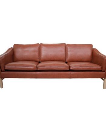 Erling Christensen Møbler Grandt   Pers  Lædersofa Model 75   Kelato Calvados  Madison  : Erling Christensen Møbler  : Erling Christensen Møbler