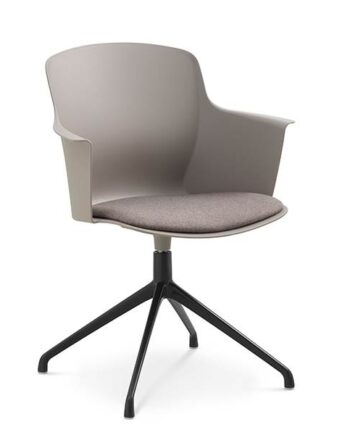 Erling Christensen Møbler Mia Dining Chair   Armlæn   Pude Sten Svirvel Sort : Erling Christensen Møbler  : Erling Christensen Møbler
