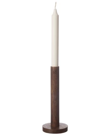 Ernst Lysestage   Træ Mørkebrun  20 Cm