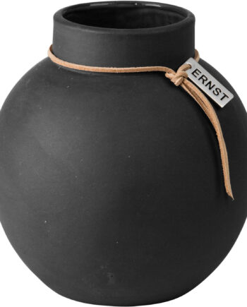 Ernst Vase Mørkegrå 14 Cm