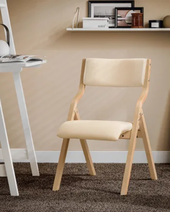 Få En Fleksibel Og Stilfuld Siddeplads Med Denne Hvide Klapstol   Et Enkelt Og Moderne Design