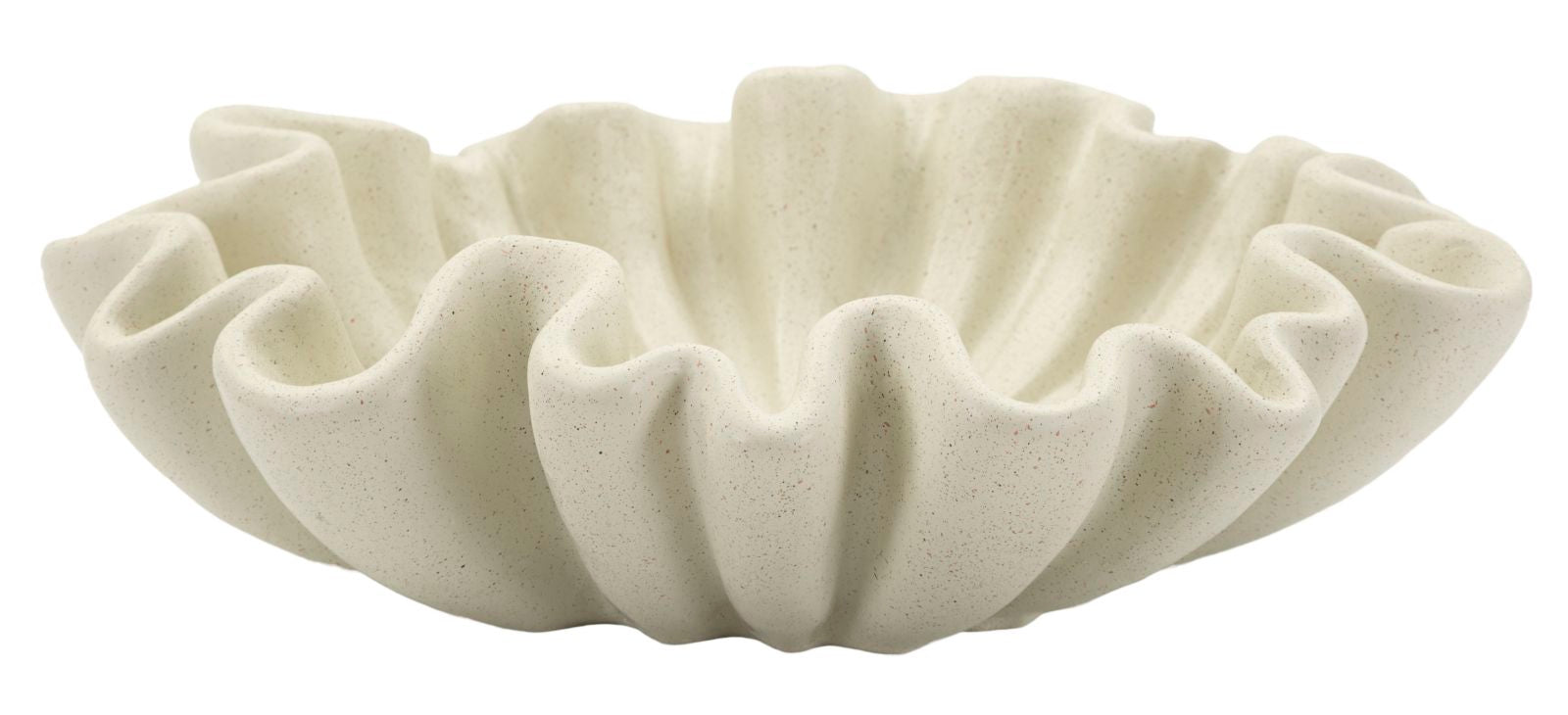 Fad  Cremefarvet   Polyresin   31x9 Cm