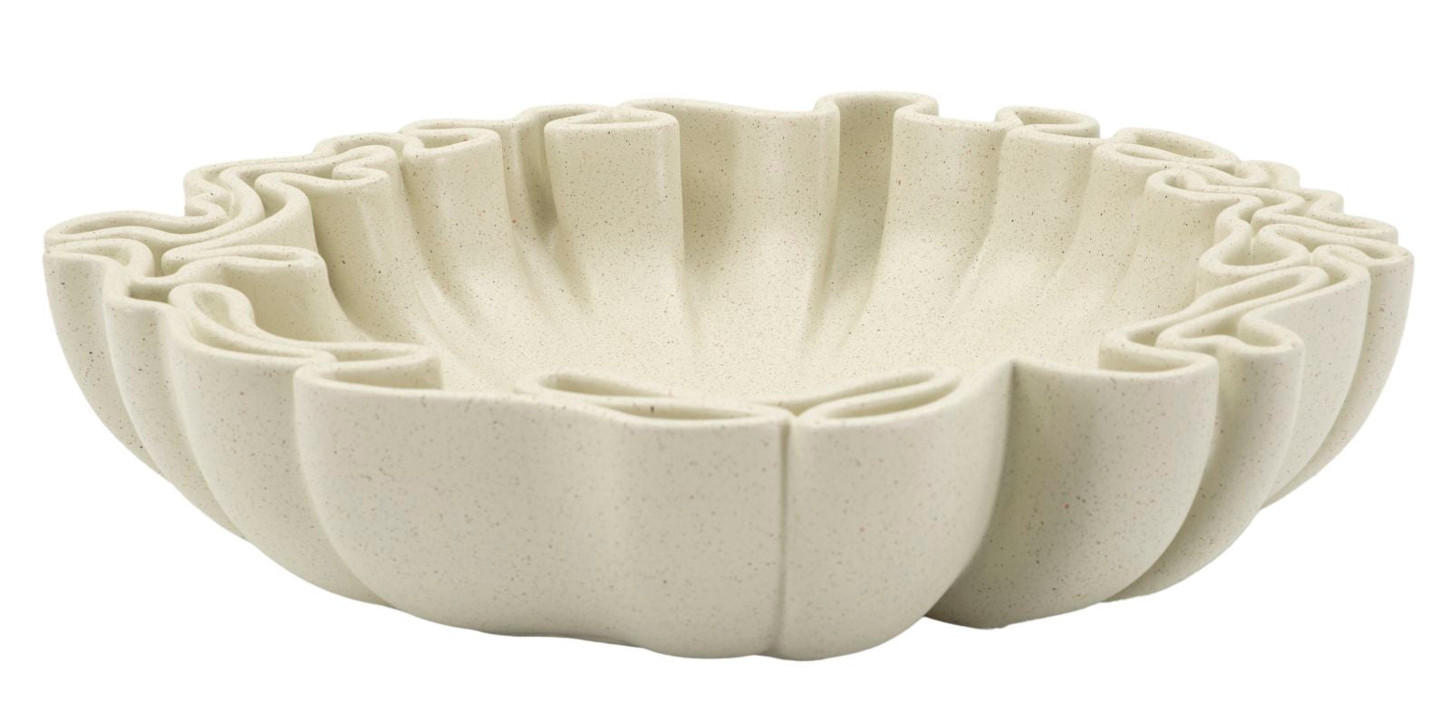 Fad  Cremefarvet   Polyresin   30x5x29 7x5 Cm