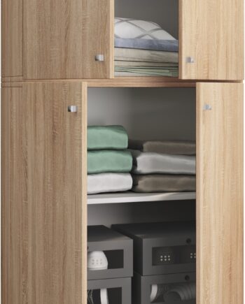 Garderobeskab  Quot Lona Quot     182    70      39 Cm  Farve: Sonoma Eg