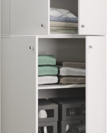 Garderobeskab  Quot Lona Quot      182    70      39 Cm  Hvid