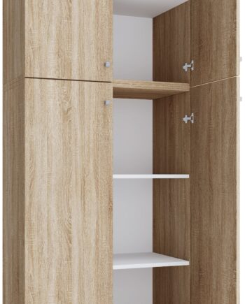 Garderobeskab  Quot Lona Xxl Quot  Med Skuffe  200   70   39 Cm  Farve: Sonoma Eg