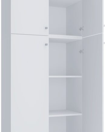 Garderobeskab  Quot Lona Xxl Quot  Med Skuffe  200   70   39 Cm  Hvid