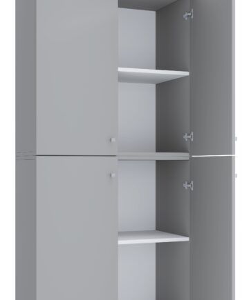 Garderobeskab  Quot Lona Xxl Quot  223   70   39 Cm  Grå