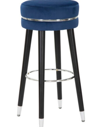 Glam Barstol   Fyrretræ  Metal Og Polyester   35x74 Cm
