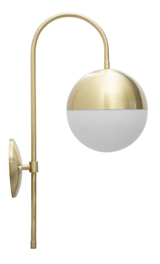 Glam Lampe   Jern Og Glas   19x31x51 Cm Væglamper