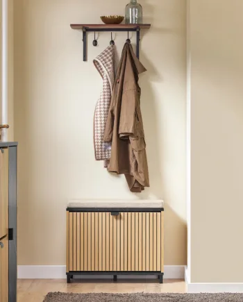 Gør Din Entré Stilfuld Og Organiseret Med En Elegant Skobænk  W60xd24xh50cm