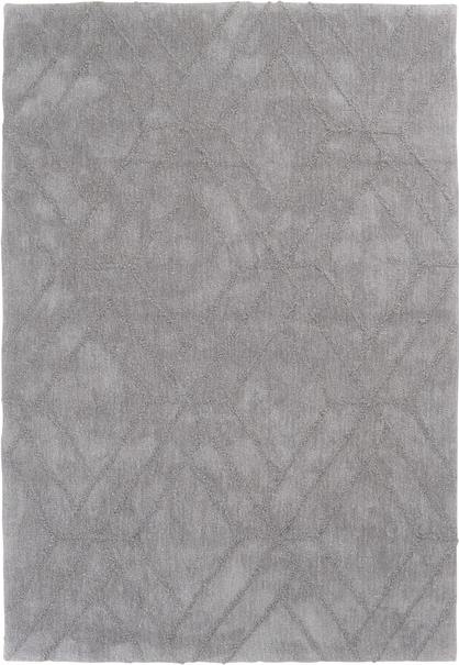Gulvtæppe Loomery Jay 110x160 Cm Sølvgrå Mikrofiberpolyester