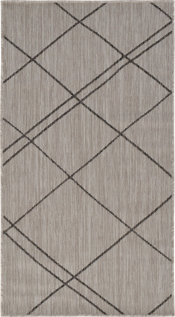 Gulvtæppe Loomery Terrace 80ã 150 Cm Lysegrå Småsten Polypropylen