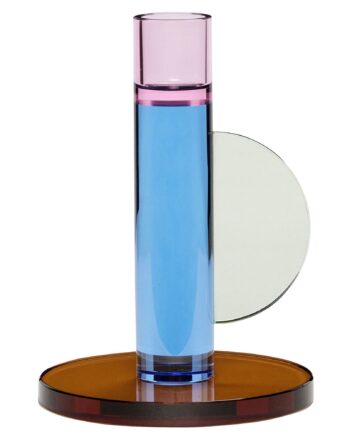 Hübsch Astro Lysestage 14 Cm  Blå