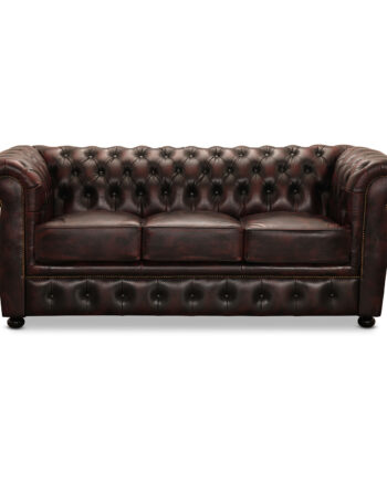 Haga Liverpool   Chesterfield Sofa Oxblod Læder