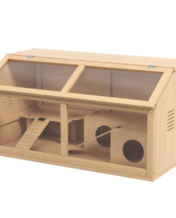 Hamsterbur Til Syriske Hamstere Og Dværghamstere  Med Platform  Hængebro Og Bur  85x45x44 Cm