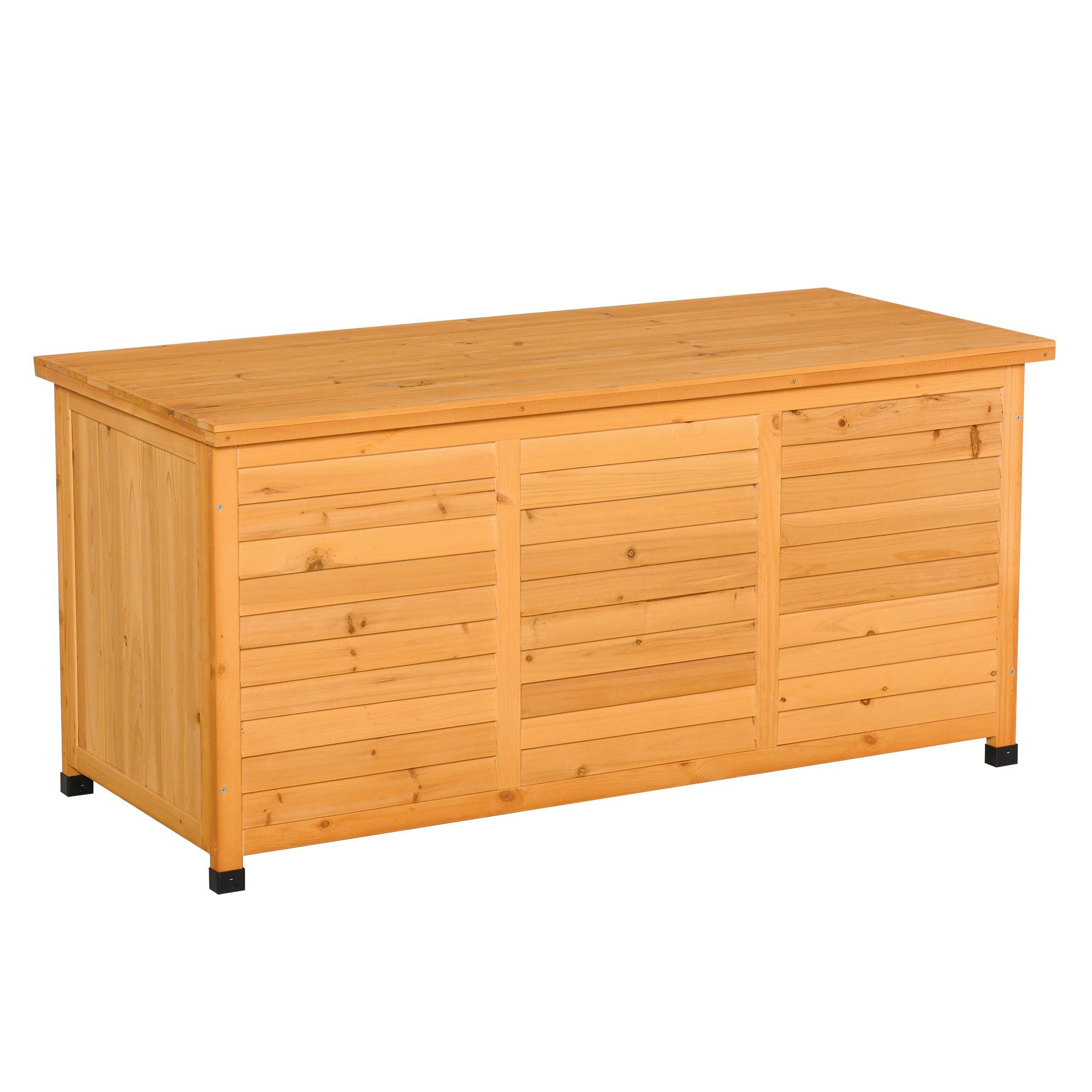 Havekasse  Hyndekasse  Opbevaringskasse  Havekasse  Vejrbestandig  Massivt Træ  127   56   60 Cm Gul