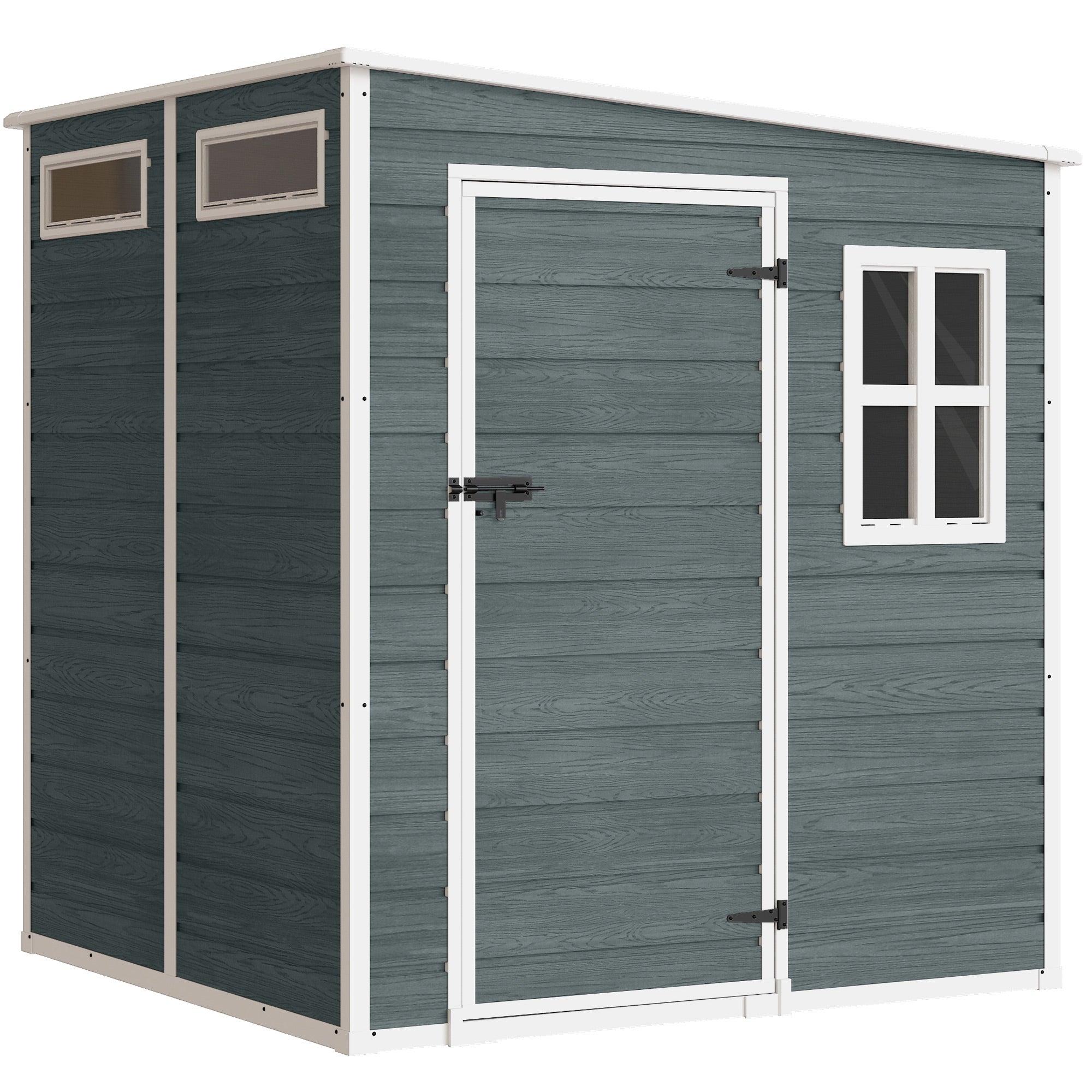 Haveskur 89 Mâ Redskabsskur Trælook Vinduer Ventilation Gulv Lås Handsker 182 182 196 Cm