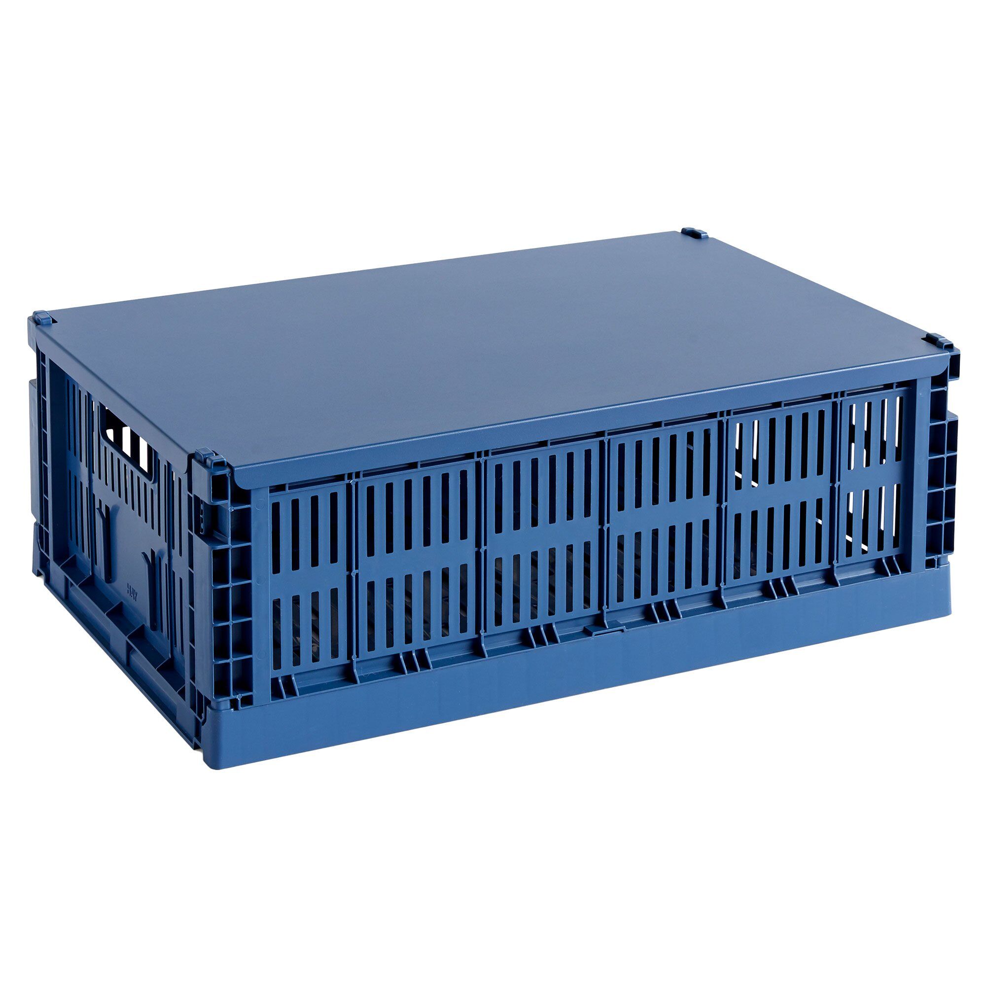 Hay Låg  Colour Crate  Dark Blue  Large